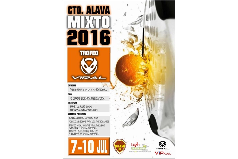 Campeonato VIRAL para federados Alaveses de Padel Mixto