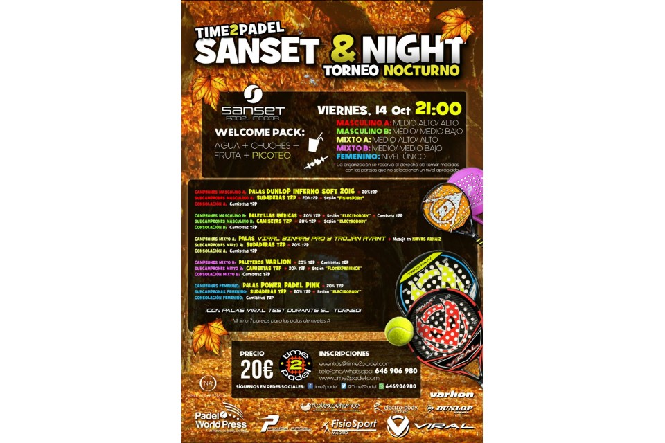 SANSET & NIGHT TORNEO NOCTURNO