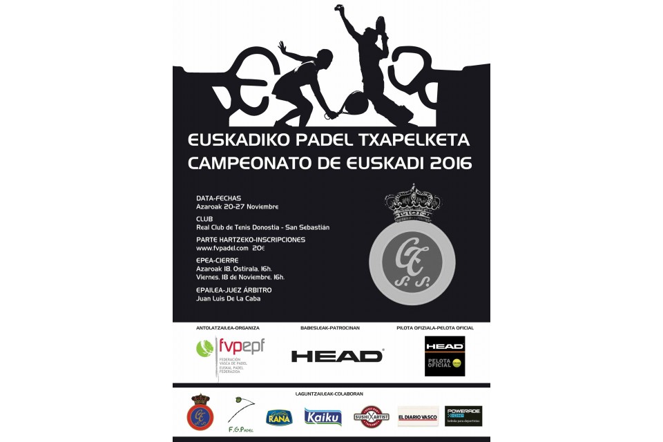 EMPIEZA EL CAMPEONATO DE EUSKADI ABSOLUTO 2016